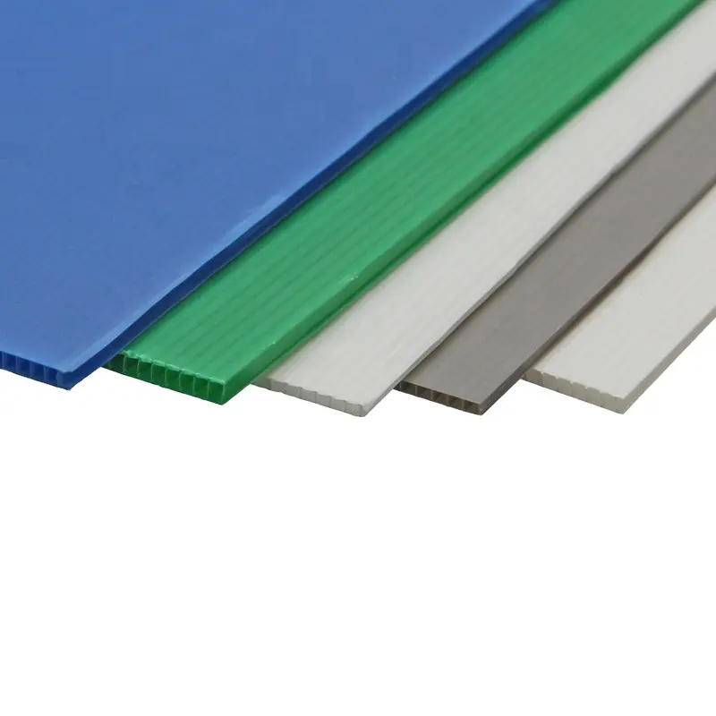 Corflute-láminas de cartón PP, paneles de panal, láminas de plástico hueco de polipropileno corrugado, 4x8, color negro, Correx, Coroplast, 3mm