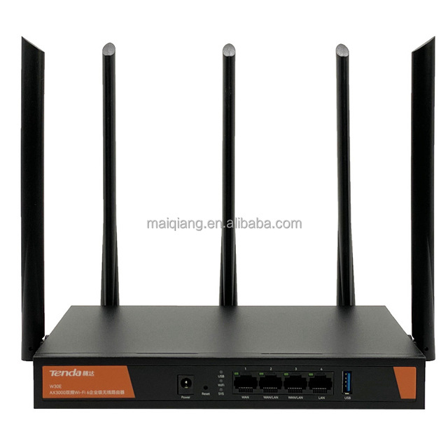 Tenda Dual Band Gigabit Tenda Wifi Wireless Router Wifi 6 W30e Tenda Enterprise AX3000 Wireless