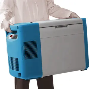 -86 derajat Mini Freezer medis DC Portable vaksin Deep low freezer medis