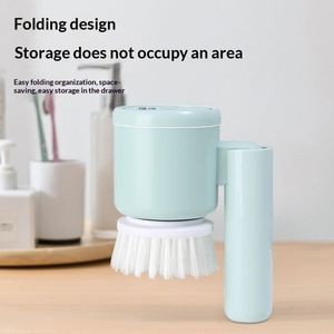 Multifunctional Electric <b>Cleaning</b> <b>Brush</b> Household Kitchen Dish Washing <b>Brush</b> Bathroom Handheld Wireless Foldable <b>Cleaning</b> <b>Brush</b> - Product Image 4