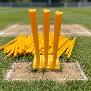 Kit de stumps de cricket en PVC de qualité supérieure, légers, doublement cousus, robustes, avec fermeture à boucle, remplissage plastique pour l'extérieur - Product Image 5