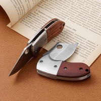 Porte-clés en acier inoxydable personnalisé de haute qualité lame pliante 2IN Mini couteau de Camping utilitaire de poche EDC pour un usage quotidien en plein air