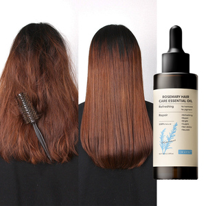 Infusé d'huile capillaire pure <span class=keywords><strong>de</strong></span> <span class=keywords><strong>romarin</strong></span> pour réparer les cheveux endommagés recherchant des cheveux forts, lisses et rayonnants Personnalisation OEM & ODM - Product Image 1