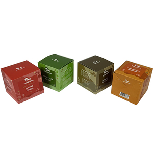 10 paquetes personalizados de caja de embalaje de té de jazmín, cajas pequeñas plegables para flores naturales y té de frutas - Product Image 1