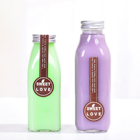 Bouteilles rondes pour boissons froides, café, thé, alcool, whisky, lait au thé, jus, 250 ml, 310 ml, 350 ml, 400 ml, 500 ml, 16 oz avec couvercle