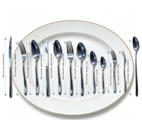 Ensemble de couverts en acier inoxydable de qualité supérieure, 12 pièces, ensemble de couverts élégant pour un usage quotidien