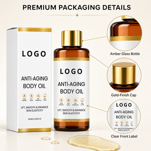 Anti Aging Body <b>Oil</b> Deep Moisturizing Non Greasy Brightening Firming Smoothing Skin Care 100ml Radiant Private Label OEM ODM - Product Image 4