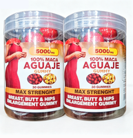 Oemodm Big Ass Lift Hip Booster, Compléments alimentaires à base de plantes et de vitamines pour l'augmentation des hanches, la croissance musculaire et la gestion de l'énergie, sous forme de bonbons gélifiés pour adultes