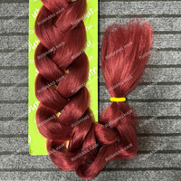 Offre Spéciale classique 82 pouces 165G tressage cheveux Super soyeux eau chaude réglage sans enchevêtrement fibre synthétique Extension de cheveux