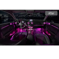 Éclairage Ambiant pour Audi A3 8V S3 RS3 2013-2020 Lumières Décoratives d'Aération de Tableau de Bord pour Voiture A3