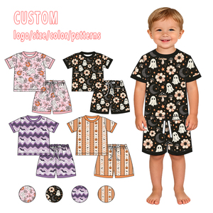 Nouveaux styles 2026 – Pyjamas de Noël en bambou pour enfants – Motifs personnalisés 2026 – Shorties 95 % bambou pour filles et garçons - Product Image 2