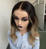 Nouvelle Arrivée Perruque Personnalisée en Cheveux Humains Vierges, Perruque Lace Front à Cuticules Alignées, Perruque Lace Front Couleur T, Longueur Moyenne, Perruque HD Lace