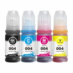 004 002 Premium Color Compatible Bottle Water Based Refill Eco Dye Ink for Epson L3109 L3116 L3118 L3117 L3150 Printer