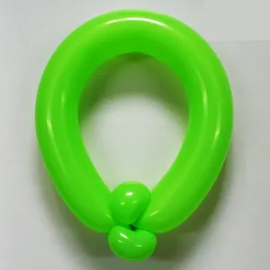 high quality 260q green color diy magic modeling long shape balloons