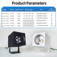 Projecteur LED d'extérieur étanche IP66 en aluminium avec certificats CE, RoHS, SAA pour jardin, pelouse, allée, arbre, paysage, spot réglable