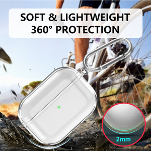 เคสป้องกัน TPU แบบใสสำหรับแอปเปิ้ล แอร์พอด โปร 3 ใหม่ฝาครอบหูฟังแบบนุ่มโปร่งใส - Product Image 3