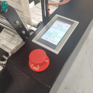 Aplicador de etiquetas de grado alimenticio, máquina etiquetadora de botellas de Color de revisión con accesorios de codificador, impresora de barra de presión con <span class=keywords><strong>Sensor</strong></span> de movimiento - Product Image 2