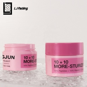 Vòng dày tường màu hồng nhựa PET mỹ phẩm bao bì Mini sinh thái thân thiện mặt Kem <span class=keywords><strong>Jar</strong></span> 15 gam - Product Image 5