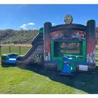 Château gonflable rebondissant, château pastel en PVC, maison de saut gonflable, trampoline