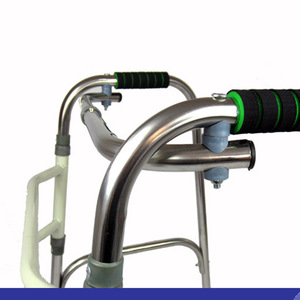 Aide à la marche en acier inoxydable réglable en hauteur pour personnes âgées, plusieurs tailles, fonctionnement manuel - Product Image 2