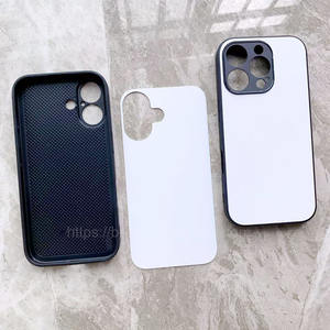 Étui de téléphone en TPU mat avec protection de l'appareil photo, plaque en aluminium pour sublimation, pour <span class=keywords><strong>iPhone</strong></span> 16proamx 16pro 16,15,14,13, coques de téléphone vierges - Product Image 4