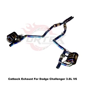 Vortex Performance Titanium Exhaust System Fits Dodge Challenger 3.6L V6 2015-2022 Electronic Valve Catback Tuning Muffler - Product Image 2
