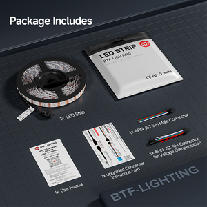 شريط إضاءة <span class=keywords><strong>LED</strong></span> رقمي RGB بتقنية BTF، درجة حماية IP30/IP65/IP67، 12 فولت، نوع GS8208 WS2815 - Product Image 6