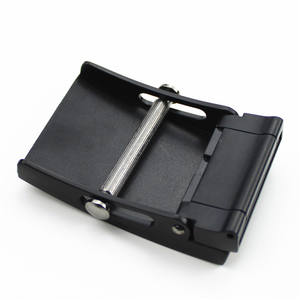 Canvas Web Belt Estilo Militar Preto Em Branco Roller Belt Buckle - Product Image 4