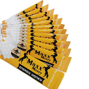 Miel Maxx deliciosa, suave como la seda, dulce y sabrosa, a base de miel cruda rica en nutrientes, envasada en 12g*20 unidades. - Product Image 2