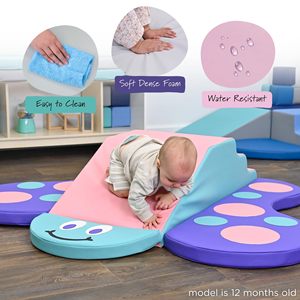 Children's <b>Soft</b> Climbing <b>Slide</b> Toy With Sensory Integration Training For Early Education Unisex <b>Play</b> Equipment Sponge Material - Product Image 5