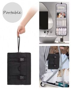กระเป๋าเครื่องสำอางกันน้ำขนาดใหญ่ ตัวอย่างสินค้าฟรี กระเป๋าใส่เครื่องสำอางสำหรับห้องน้ำ อาบน้ำ เดินทาง กระเป๋าใส่ของใช้ในห้องน้ำแบบแขวน - Product Image 2