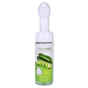 OEM/ODM cucumber 150ml Face Cleaning Foam Facial Pore Cleanser Beauty Makeup Eyelash Remove Daily Use Skin Care