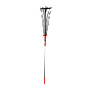Râteau télescopique en acier à 15 dents pour feuilles et bois de jardin - Product Image 5