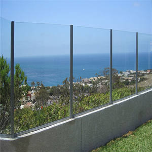 Barrière de sécurité moderne en verre transparent de 12mm pour le contrôle des foules, installation facile, balustrades <span class=keywords><strong>d</strong></span>'hôtel et de balcon, mains courantes - Product Image 6