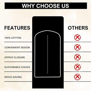 En gros Pas Cher Personnalisé 100% Biodégradable Organique En Vrac Toile Coton Costume Vêtement Couverture Sac - Product Image 4