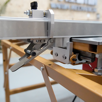 Scie à ruban horizontale WJ680 de qualité supérieure, scie à panneaux à table coulissante avec moteur 2600W, équipement de travail du bois facile à utiliser