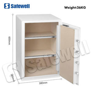 Cassaforte Biometrica Estetica Safewell per Uso Domestico, Cassaforte Elettronica Rotonda con Tastierino Touch e Impronta Digitale per Decorazione d'Interni - Product Image 5