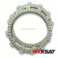 GXKSAT Disco de Embrague de Goma y Corcho para Motocicleta KLR 650 KL650 KLR650 96-11 W650 EJ650 00-08, Disco de Embrague de Fibra, Disco de Fricción