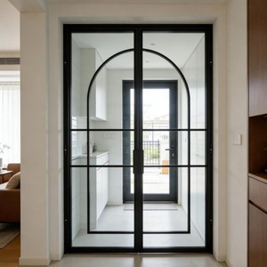 Fabrika Doğrudan Satış Özel İç Mekan Salıncak Çelik Kapılar Modern Metal Çerçeveli Kapılar Ev Daire Ofis İçin - Product Image 5