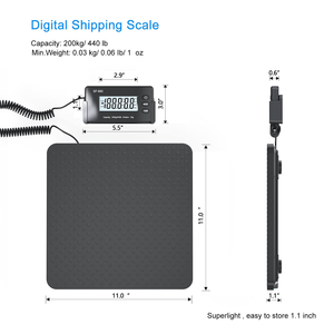 Báscula Digital Veidt de Alta Precisión para Envíos, con Función de Tara, Ligera, para Paquetes/Equipaje/Correo, Modelo SF-8 - Product Image 3