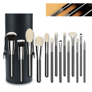 15 pz Brochas De Maquillaje spazzole Kabuki con manico in legno Set di <span class=keywords><strong>pennelli</strong></span> <span class=keywords><strong>trucco</strong></span> per fondotinta porcellana Logo personalizzato - Product Image 4