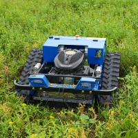 Tondeuse à gazon RC à chenilles YM-550 tout-terrain pour pentes, débroussailleuse pour vergers, fermes, villas et jardins