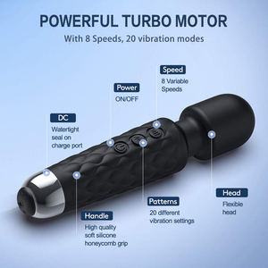 Aiersha ไวเบรเตอร์เครื่องสั่นสำหรับผู้หญิงเครื่องสั่น AV แท่งกระตุ้นคลิตอไม้กระตุ้นการสำเร็จความใคร่ด้วยตนเองสำหรับผู้หญิง - Product Image 6