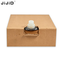 JIJID Sac aseptique transparent Bag-in-Box pour sirop 5L 10L 20L, avec connecteur liquide à canal de débit pour systèmes de post-mixage Coca-Cola