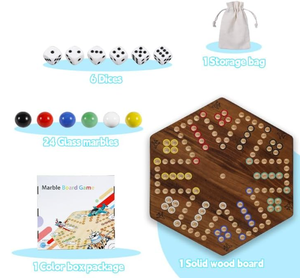 <span class=keywords><strong>Jeu</strong></span> <span class=keywords><strong>de</strong></span> société Fast Track en bois <span class=keywords><strong>Jeu</strong></span> <span class=keywords><strong>de</strong></span> société <span class=keywords><strong>original</strong></span> pour 6 et 4 joueurs avec billes et dés - Product Image 3