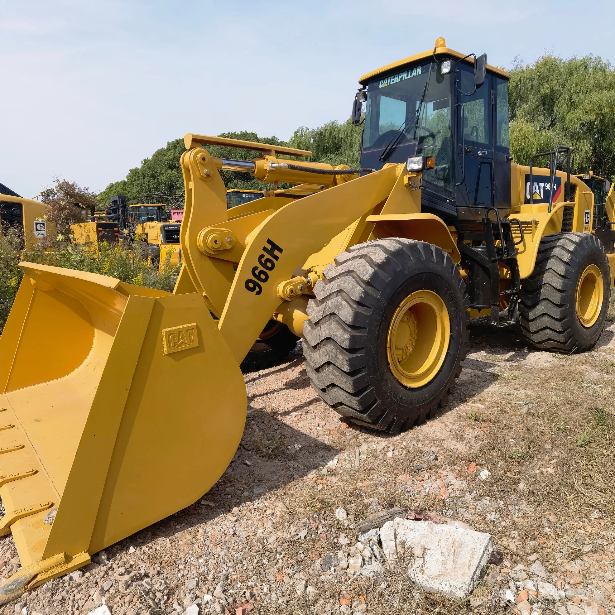 ขายร้อนใช้แมว966H รถตักล้อยางมือสอง Cat 966H 950B 950G 966F Front End Loader สำหรับขาย