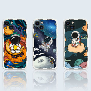 Cover per Telefono in Silicone TPU Personalizzata con Stampa 2D di Astronauti Cartoon, Basso MOQ, per <span class=keywords><strong>iPhone</strong></span> X 11 12 13 <span class=keywords><strong>14</strong></span> 15 16 17 Pro Max - Product Image 5