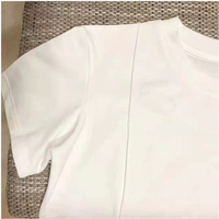 Logo brodé Simple Noir Blanc À Manches Courtes Modèles De Base All-match Loose Top 100% Coton T-shirts Femmes