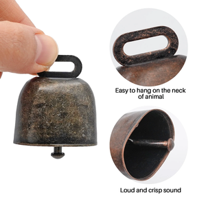 Campanelli per bestiame in bronzo, per cavalli, pecore e capre, in ferro ispessito, accessori portatili per l'allevamento - Product Image 4