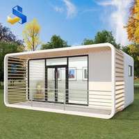Cabine de Luxe en Aluminium de 20 pieds, Modèle Conteneur Personnalisé, Préfabriquée pour Hôtels, Maison Portable, Cabine Modulaire, Maison Mobile, Cabine Apple